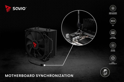 Chłodzenie procesora CPU Vortex X2 Black