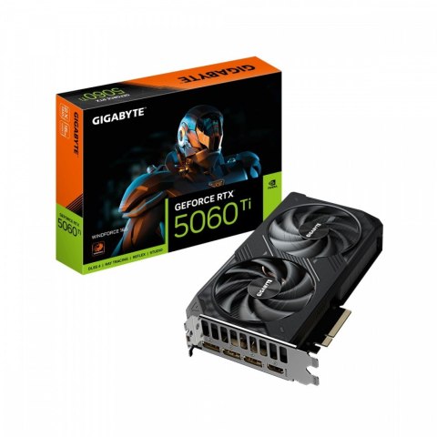 Karta graficzna GeForce RTX 5060 Ti WINDFORCE 16G 128BIT GDDR7 HDMI/3DP Karta graficzna GeForce RTX 5060 Ti WINDFORCE 16G 128BIT GDDR7 HDMI/3DP