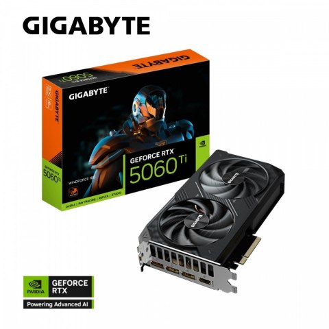 Karta graficzna GeForce RTX 5060 Ti WINDFORCE 16G 128BIT GDDR7 HDMI/3DP Karta graficzna GeForce RTX 5060 Ti WINDFORCE 16G 128BIT GDDR7 HDMI/3DP