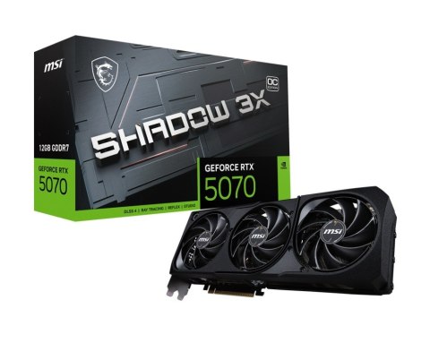 Karta graficzna GeForce RTX 5070 12G SHADOW 3X OC GDDR7 192bit HDMI/DP