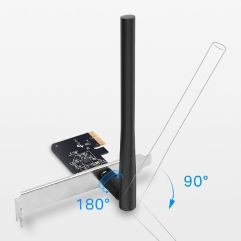 Karta sieciowa Archer T2E AC600 Dual Band Wi-Fi PCI Express Karta sieciowa Archer T2E AC600 Dual Band Wi-Fi PCI Express