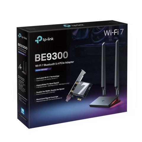 Karta sieciowa Archer TBE550E BE9300 Tri-Band Wi-Fi 7 Bluetooth PCI Express Adapter Karta sieciowa Archer TBE550E BE9300 Tri-Band Wi-Fi 7 Bluetooth PCI Express Adapter
