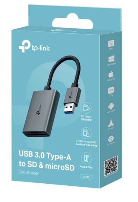 Adapter USB Type-A to SD & microSD 3.0 SPEC: 1 × USB-A Connector,1 × SD + 1 × microSD(TF) up to 200MBps Port Adapter USB Type-A to SD & microSD 3.0 SPEC: 1 × USB-A Connector,1 × SD + 1 × microSD(TF) up to 200MBps Port