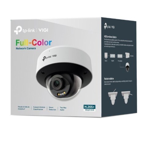 Kamera VIGI 4MP Full-Color Dome Network Camera SPEC: 4MP, 2.8mm Fixed Lens, 1/2.7 Progressive Scan CMOS, H.265+/ Kamera VIGI 4MP Full-Color Dome Network Camera SPEC: 4MP, 2.8mm Fixed Lens, 1/2.7 Progressive Scan CMOS, H.265+/