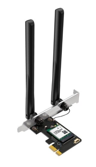 Karta sieciowa Mercusys AX1800 Dual-Band Wi-Fi 6 Bluetooth PCI Express Adapter SPEED: 1201 Mbps at 5 GHz + 574 Mbps at 2.4 GH