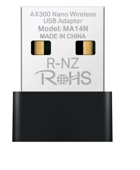 Karta sieciowa Mercusys AX300 NanoWi-Fi USB Adapter SPEED: 287 Mbps at 2.4 GHz Karta sieciowa Mercusys AX300 NanoWi-Fi USB Adapter SPEED: 287 Mbps at 2.4 GHz