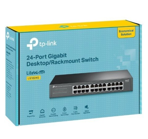 Przełącznik LiteWave 24-Port Gigabit Switch PORT: 24× Gigabit RJ45 Ports Przełącznik LiteWave 24-Port Gigabit Switch PORT: 24× Gigabit RJ45 Ports