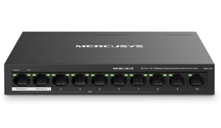 Przełącznik Mercusys 10-Port 10/100Mbps Desktop Switch with 8-Port PoE+ PORT: 8× 10/100 Mbps PoE+ Ports, 2× 10/100 Mbps Non-