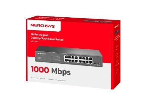 Przełącznik Mercusys 16-Port Gigabit Desktop/Rackmount Switch PORT: 16× Gigabit RJ45 Ports