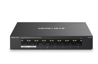 Przełącznik Mercusys 8-Port Gigabit Desktop Switch with 7× Gigabit PoE+ Ports, 1× Gigabit Non-PoE Ports