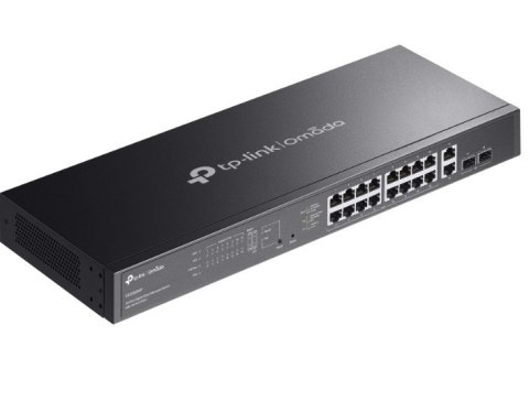 Przełącznik Omada 20-Port GB Easy Managed Switch with 16-Port PoE+ PORT: 16× Gigabit PoE+ Ports, 2x Gigabit Non-PoE Ports, 2× Przełącznik Omada 20-Port GB Easy Managed Switch with 16-Port PoE+ PORT: 16× Gigabit PoE+ Ports, 2x Gigabit Non-PoE Ports, 2×