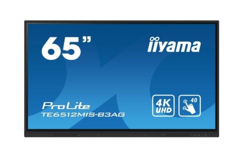 Monitor 65 cali TE6512MIS-B4AG 40pkt,IPS,4K,24/7,7H, ANDROID 14, RK3576, 8/128GB, EDLA, Essential