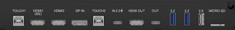 Monitor 86 cali TE8615A-B1AG IPS,4K,40pkt,550cd,DeepContrast-IR+, HDMI x2,DP,USB-C, 2 x 20W, OPS Slot x1, 5xUSB, 2xRJ45,8-Arr
