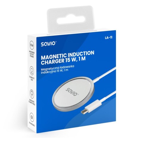 Magnetyczna ładowarka indukcyjna 15 W LA-11 Magnetyczna ładowarka indukcyjna 15 W LA-11
