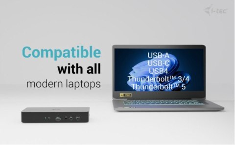 Stacja dokująca Universal Intelligent Dual Display Docking Station Power Delivery 100W Stacja dokująca Universal Intelligent Dual Display Docking Station Power Delivery 100W