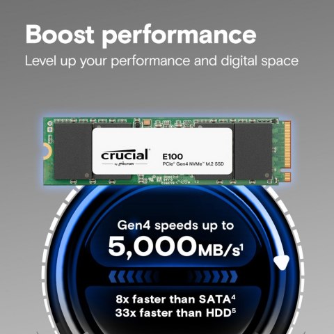 Dysk SSD E100 2TB M.2 NVMe 2280 PCIe 4.0 5000/4500 MB/s