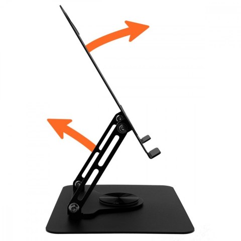 Obrotowa, ergonomiczna podstawka pod laptopa 10-17 LAPTOP STAND ROTO MT2662 pełna regulacja