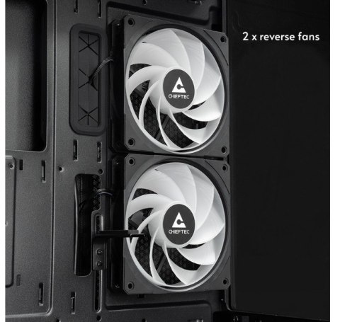 Obudowa GT-01B-OP VISTA Midi 3x ARGB Fans Obudowa GT-01B-OP VISTA Midi 3x ARGB Fans