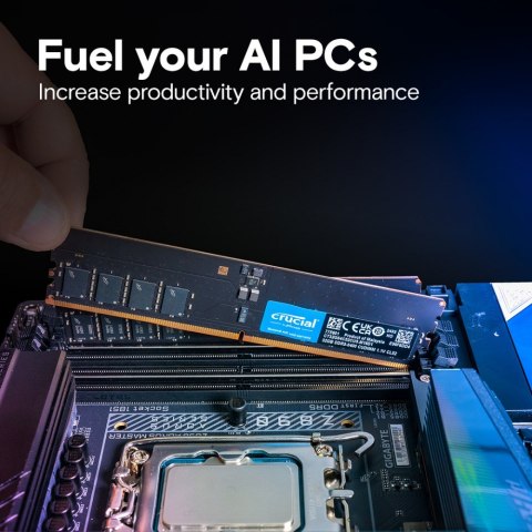 Pamięć DDR5 32GB/6400 (2*16GB) CL52 CUDIMM Pamięć DDR5 32GB/6400 (2*16GB) CL52 CUDIMM