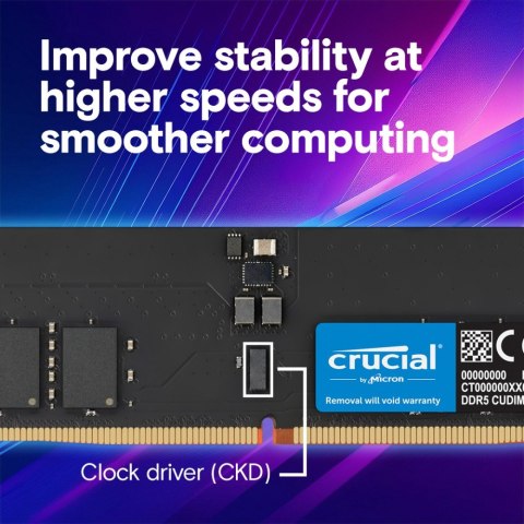 Pamięć DDR5 64GB/6400 CL52 CUDIMM Pamięć DDR5 64GB/6400 CL52 CUDIMM