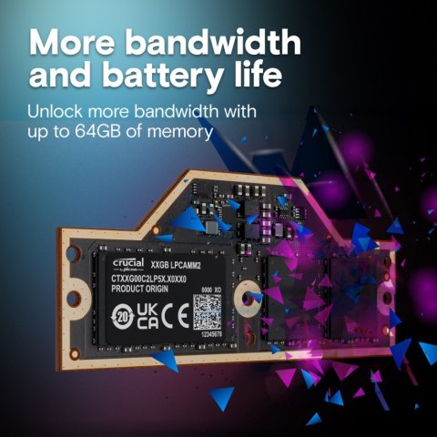 Pamięć do notebooka DDR5 LPCAMM2 32GB/7500 LPDDR5X