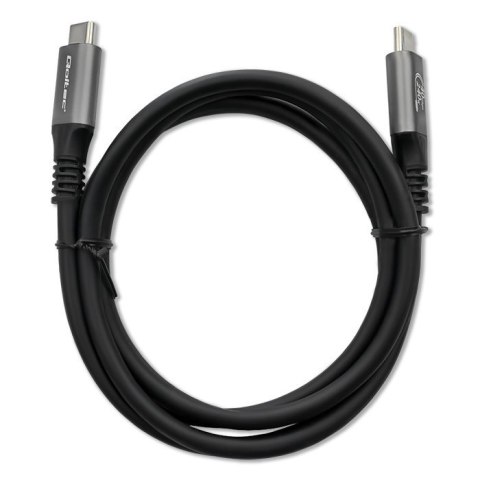 Kabel USB4 Ultra-Fast | USB-C PD 240W | Thunderbolt 3/4 | 4K | 40Gb/s | 1m | Czarny Kabel USB4 Ultra-Fast | USB-C PD 240W | Thunderbolt 3/4 | 4K | 40Gb/s | 1m | Czarny