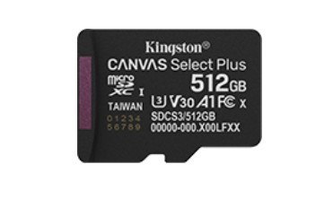 Karta pamięci microSD 512GB Canvas Select+ G3 150MB/s Karta pamięci microSD 512GB Canvas Select+ G3 150MB/s
