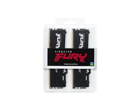Pamięć DDR5 Fury Beast RGB 128GB(2*64GB)/5600 CL40 czarna