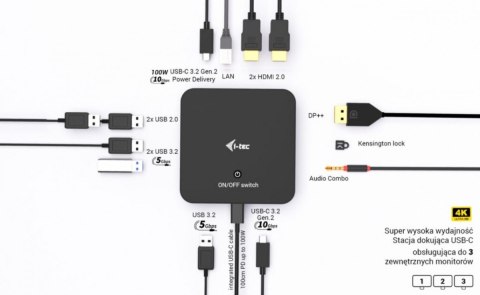 Stacja dokująca USB-C DP Dual HDMI Power Delivery 100W