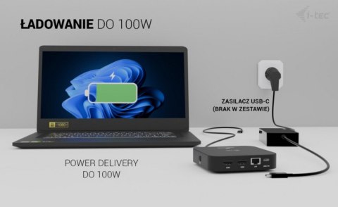 Stacja dokująca USB-C Dual HDMI Power Delivery 100W Stacja dokująca USB-C Dual HDMI Power Delivery 100W