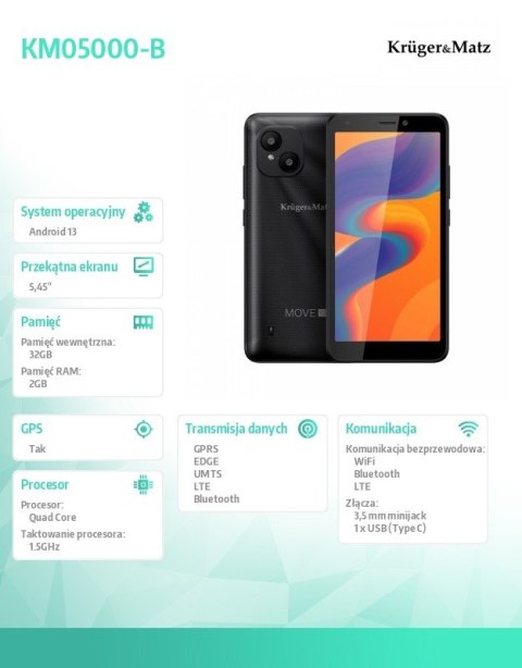Smartfon Move 10 Czarny