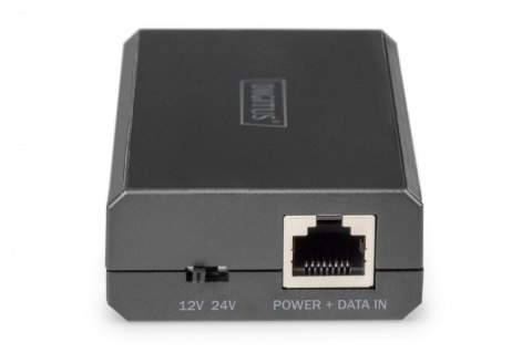 Gigabit Ethernet Splitter PoE++ 802.3af/at/bt RJ45/DC 12V/4,2A lub 24V/2.1A 50W dla urządzeń bez PoE Gigabit Ethernet Splitter PoE++ 802.3af/at/bt RJ45/DC 12V/4,2A lub 24V/2.1A 50W dla urządzeń bez PoE