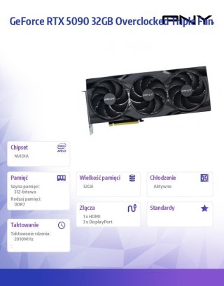 Karta graficzna GeForce RTX 5090 OC 3F 32GB 512-bit 1792GB/s