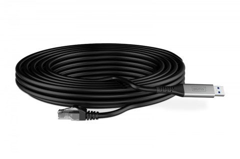 Kabel adapter USB-A - RJ45 Kat. 6A S/FTP, 1 Gbit/s, USB 3.2 Gen1, LSZH, 5m Kabel adapter USB-A - RJ45 Kat. 6A S/FTP, 1 Gbit/s, USB 3.2 Gen1, LSZH, 5m