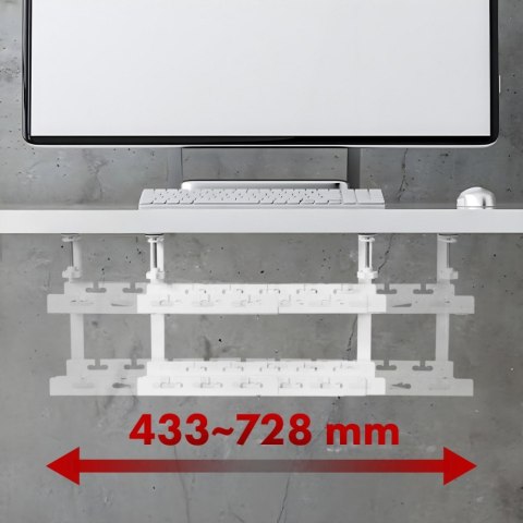 Organizer podbiurkowy na kable MC-102 W Organizer podbiurkowy na kable MC-102 W
