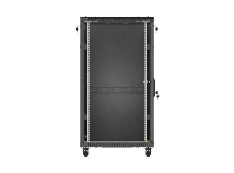 Szafa instalacyjna rack stojąca 19" 22U 600x1000 czarna drzwi przeszkolne ( flat pack) Szafa instalacyjna rack stojąca 19" 22U 600x1000 czarna drzwi przeszkolne ( flat pack)