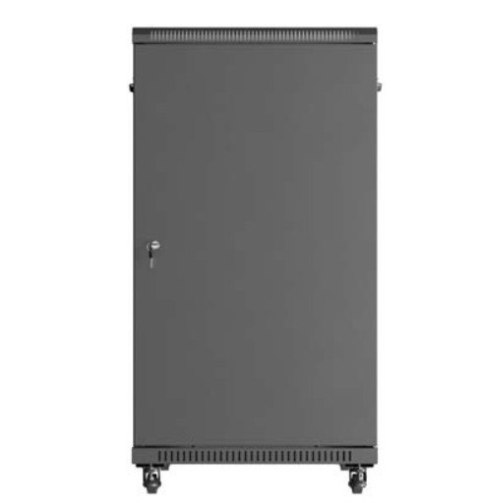 Szafa instalacyjna rack stojąca 19" 22U 600x1000 czarna drzwi przeszkolne ( flat pack) Szafa instalacyjna rack stojąca 19" 22U 600x1000 czarna drzwi przeszkolne ( flat pack)