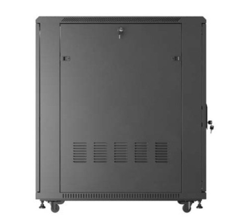 Szafa instalacyjna rack stojąca 19" 22U 600x1000 czarna drzwi przeszkolne ( flat pack) Szafa instalacyjna rack stojąca 19" 22U 600x1000 czarna drzwi przeszkolne ( flat pack)