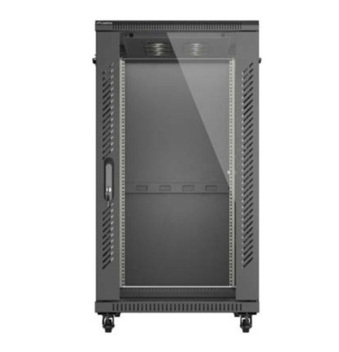 Szafa instalacyjna rack stojąca 19" 22U 600x1000 czarna drzwi przeszkolne ( flat pack) Szafa instalacyjna rack stojąca 19" 22U 600x1000 czarna drzwi przeszkolne ( flat pack)