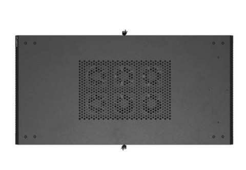 Szafa instalacyjna rack stojąca 19" 22U 600x1200 czarna drzwi perforowane (flat pack)