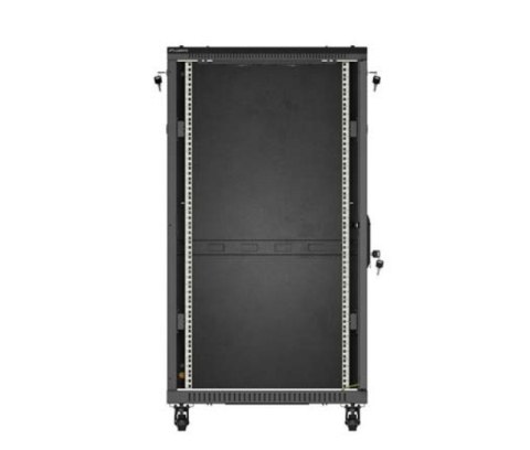 Szafa instalacyjna rack stojąca 19" 22U 600x1200 czarna drzwi przeszklone (flat pack) Szafa instalacyjna rack stojąca 19" 22U 600x1200 czarna drzwi przeszklone (flat pack)