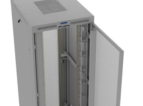 Szafa instalacyjna rack stojąca 19" 47U 800x1200 szara drzwi perforowane LCD ( flat pack) V2