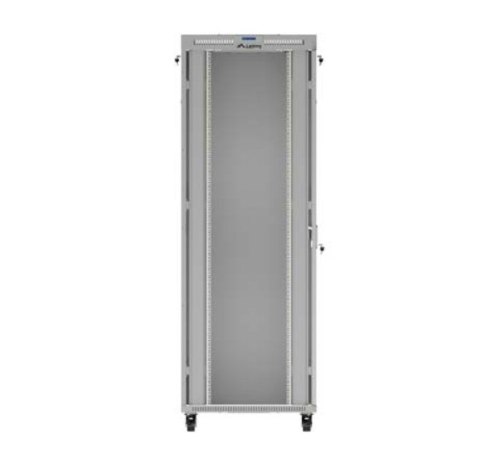 Szafa instalacyjna rack stojąca 47U 800x1000 szara drzwi przeszkolne LCD ( flat pack) V2 Szafa instalacyjna rack stojąca 47U 800x1000 szara drzwi przeszkolne LCD ( flat pack) V2