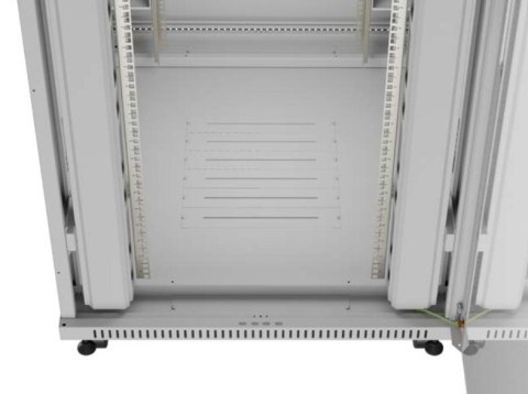Szafa instalacyjna rack stojąca 47U 800x1000 szara drzwi przeszkolne LCD ( flat pack) V2 Szafa instalacyjna rack stojąca 47U 800x1000 szara drzwi przeszkolne LCD ( flat pack) V2
