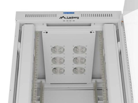 Szafa instalacyjna rack stojąca 47U 800x1000 szara drzwi przeszkolne LCD ( flat pack) V2 Szafa instalacyjna rack stojąca 47U 800x1000 szara drzwi przeszkolne LCD ( flat pack) V2