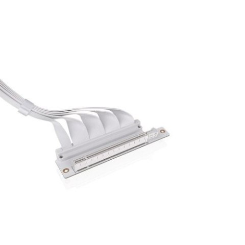 Taśma Riser - PCI- E 4.0 x16 Extender - 400mm Dual 90° - Snow Taśma Riser - PCI- E 4.0 x16 Extender - 400mm Dual 90° - Snow