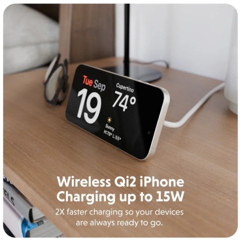 Magnetyczna stacja ładująca HyperJuice Qi2 Biała