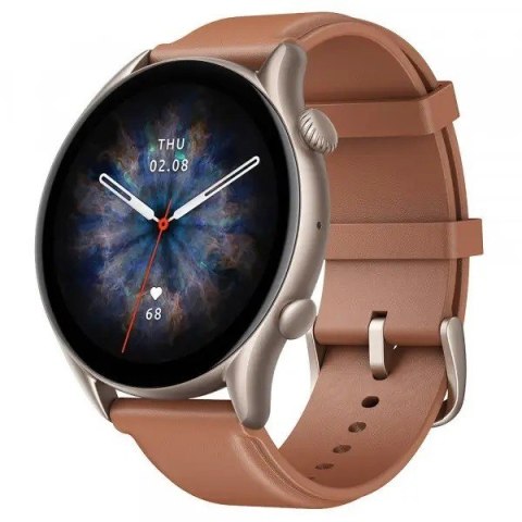 Smartwatch GTR3 Pro brązowa skóra