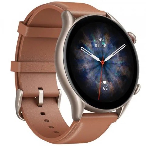 Smartwatch GTR3 Pro brązowa skóra