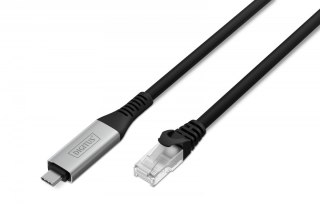 Kabel adapter USB-C - RJ45 Kat. 6A S/FTP, 1 Gbit/s, USB 3.2 Gen1, LSZH, 3m